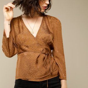 GORGEOUS! Rouje Anna Blouse Wrap Top FR40 / Size 8